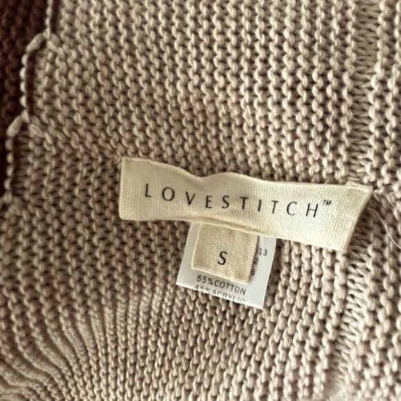 Love Stitch open front boho fringe cotton blend cardigan size S - Picture 6 of 6